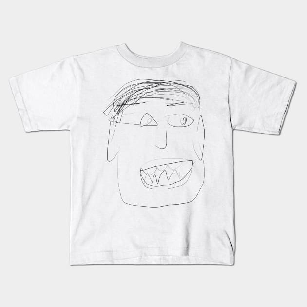 The vigorous man Kids T-Shirt by shigechan